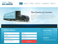 Tablet Screenshot of chawlacarcarrier.com